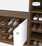 SIVOM Highland Engineered Wood Shoe Rack (, 4 Shelves, Knock Down) for Modern Homes | Elegant Design & Premium Finish