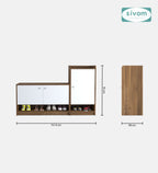 SIVOM Highland Engineered Wood Shoe Rack (, 4 Shelves, Knock Down) for Modern Homes | Elegant Design & Premium Finish