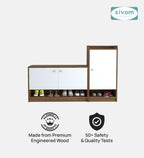 SIVOM Highland Engineered Wood Shoe Rack (, 4 Shelves, Knock Down) for Modern Homes | Elegant Design & Premium Finish