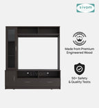 Sivom SIVOM Holland Multipurpose TV Unit fits upto 43 inch with Storage Engineered Wood TV Entertainment Unit for Modern Homes | Elegant Design & Premium Finish