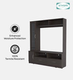 Sivom SIVOM Holland Multipurpose TV Unit fits upto 43 inch with Storage Engineered Wood TV Entertainment Unit for Modern Homes | Elegant Design & Premium Finish