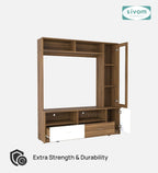 Sivom SIVOM Holland Multipurpose TV Unit fits upto 43 inch with Storage Engineered Wood TV Entertainment Unit for Modern Homes | Elegant Design & Premium Finish
