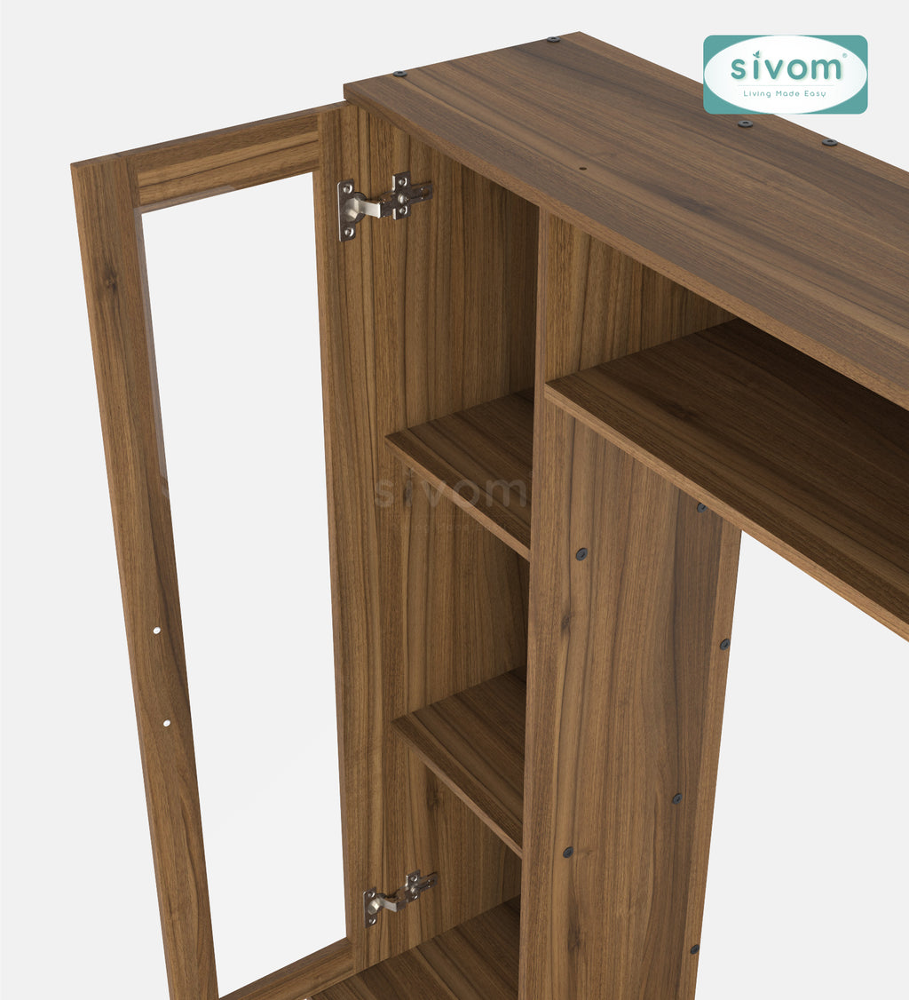 Sivom SIVOM Holland Multipurpose TV Unit fits upto 43 inch with Storage Engineered Wood TV Entertainment Unit for Modern Homes | Elegant Design & Premium Finish