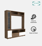 Sivom SIVOM Holland Multipurpose TV Unit fits upto 43 inch with Storage Engineered Wood TV Entertainment Unit for Modern Homes | Elegant Design & Premium Finish