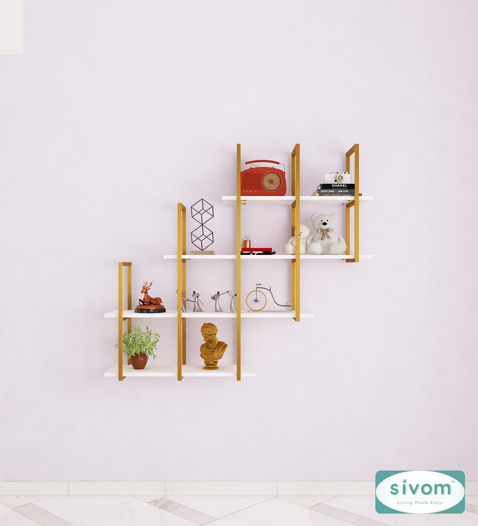 Sivom Sivom Ashley Display Unit for Modern Homes | Elegant Design & Premium Finish