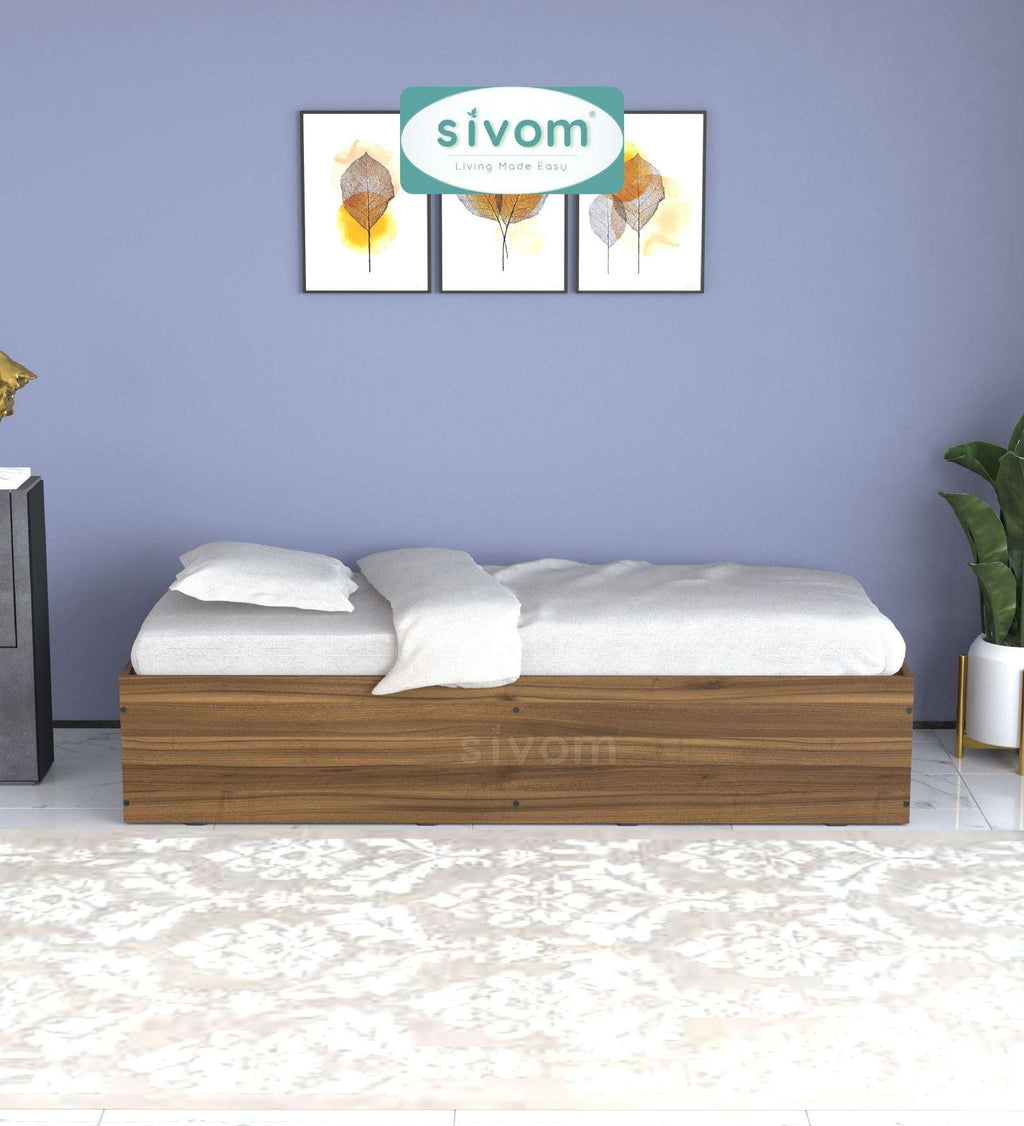 Sivom SIVOM Imperial Multipurpose Diwan/Single Bed with Storage Engineered Wood Single Box Bed for Modern Homes | Elegant Design & Premium Finish