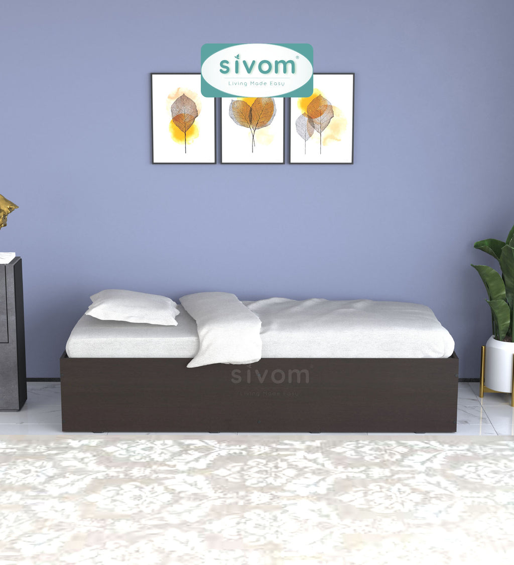 Sivom SIVOM Imperial Multipurpose Diwan/Single Bed with Storage Engineered Wood Single Box Bed for Modern Homes | Elegant Design & Premium Finish