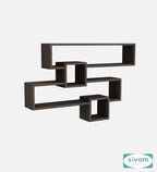Sivom SIVOM CLAY Multipurpose Modular Wall Racks/Shelves/Organiser/Décor Particle Board Wall Shelf (Number of Shelves - 4, ) for Modern Homes | Elegant Design & Premium Finish