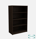 Sivom SIVOM Urbane Multipurpose Storage Rack/Study/Home/Office Engineered Wood Open Book Shelf (Finish Color - Dark Wenge, Knock Down) for Modern Homes | Elegant Design & Premium Finish