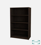 Sivom SIVOM Urbane Multipurpose Storage Rack/Study/Home/Office Engineered Wood Open Book Shelf (Finish Color - Dark Wenge, Knock Down) for Modern Homes | Elegant Design & Premium Finish