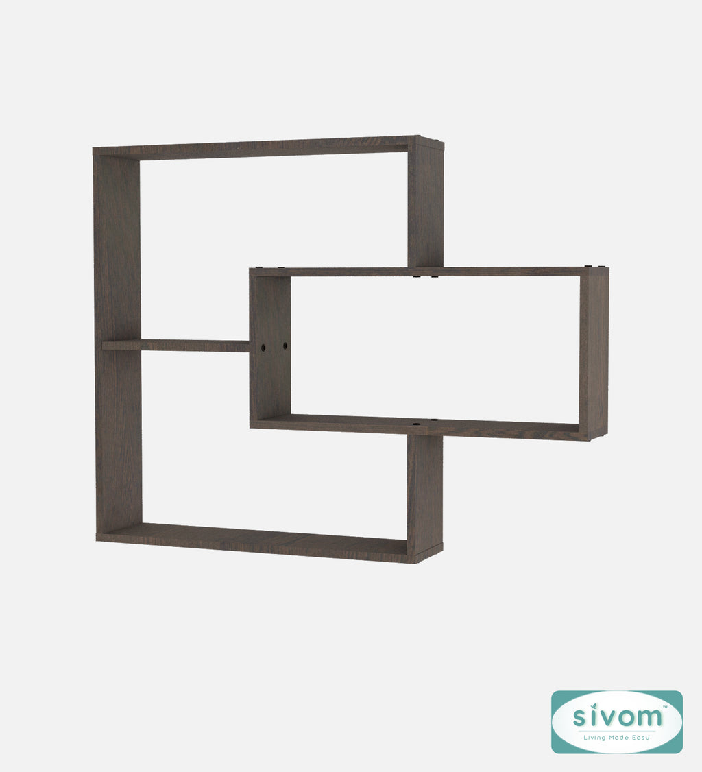 Sivom SIVOM CRIP Multipurpose Modular Wall Racks/Shelves/Organiser/Décor Particle Board Wall Shelf (Number of Shelves - 5, ) for Modern Homes | Elegant Design & Premium Finish
