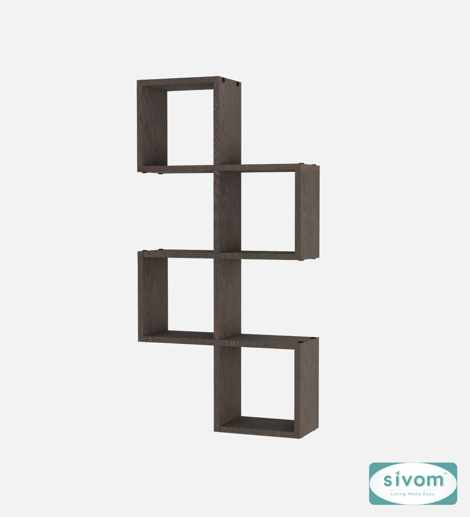 Sivom SIVOM AURA Multipurpose Modular Wall Racks/Shelves/Organiser/Décor Particle Board Wall Shelf (Number of Shelves - 7, ) for Modern Homes | Elegant Design & Premium Finish