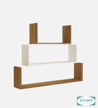 Sivom SIVOM KITE Multipurpose Modular Wall Racks/Shelves/Organiser/Décor Particle Board Wall Shelf (Number of Shelves - 3, ) for Modern Homes | Elegant Design & Premium Finish