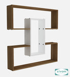 Sivom SIVOM MIZZ Multipurpose Modular Wall Racks/Shelves/Organiser/Décor Particle Board Wall Shelf (Number of Shelves - 6, ) for Modern Homes | Elegant Design & Premium Finish