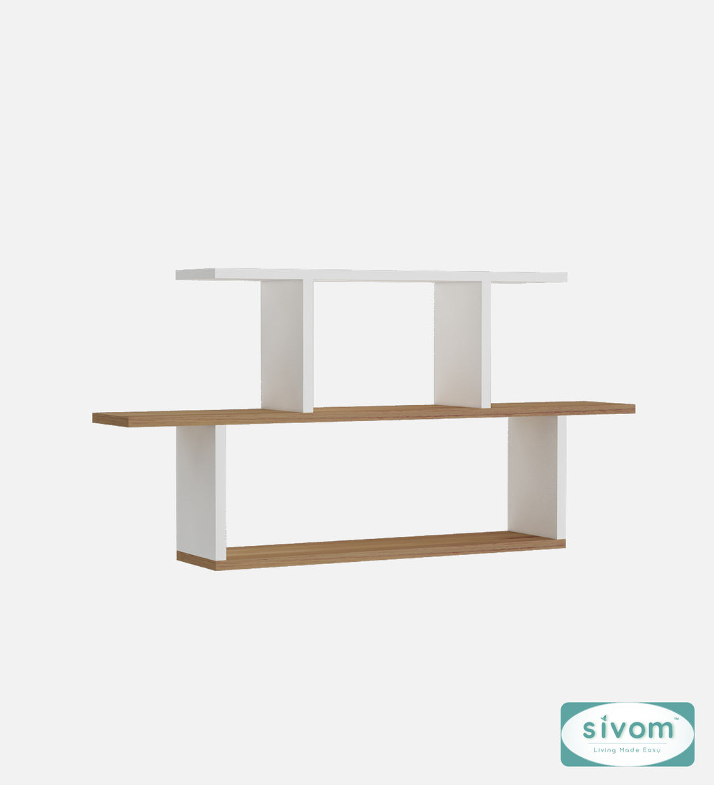 Sivom SIVOM ETHAN Multipurpose Modular Wall Racks/Shelves/Organiser/Décor Particle Board Wall Shelf (Number of Shelves - 5, ) for Modern Homes | Elegant Design & Premium Finish