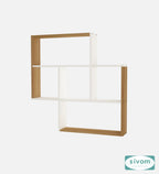 Sivom SIVOM RETICA Multipurpose Modular Wall Racks/Shelves/Organiser/Décor Particle Board Wall Shelf (Number of Shelves - 5, ) for Modern Homes | Elegant Design & Premium Finish