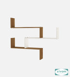 Sivom SIVOM WRAN Multipurpose Modular Wall Racks/Shelves/Organiser/Décor Particle Board Wall Shelf (Number of Shelves - 5, ) for Modern Homes | Elegant Design & Premium Finish