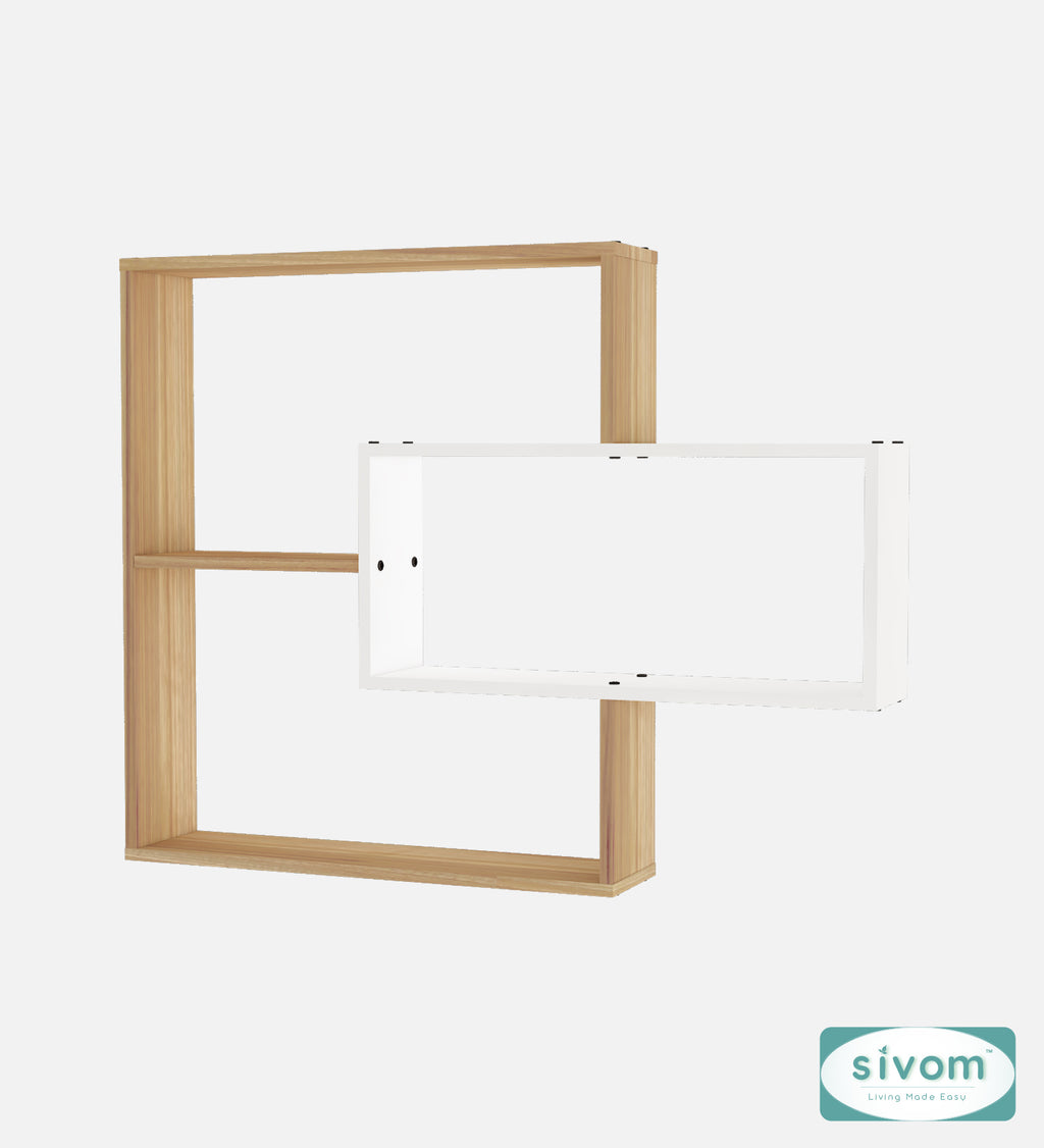 Sivom SIVOM CRIP Multipurpose Modular Wall Racks/Shelves/Organiser/Décor Particle Board Wall Shelf (Number of Shelves - 5, ) for Modern Homes | Elegant Design & Premium Finish
