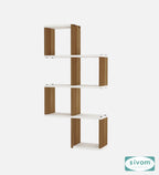 Sivom SIVOM AURA Multipurpose Modular Wall Racks/Shelves/Organiser/Décor Particle Board Wall Shelf (Number of Shelves - 7, ) for Modern Homes | Elegant Design & Premium Finish