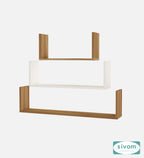 Sivom SIVOM KITE Multipurpose Modular Wall Racks/Shelves/Organiser/Décor Particle Board Wall Shelf (Number of Shelves - 3, ) for Modern Homes | Elegant Design & Premium Finish