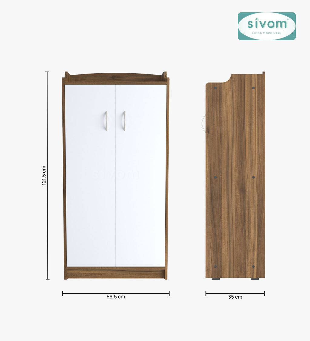 Sivom SIVOM Jade Engineered Wood Shoe Stand (, 6 Shelves, Knock Down) for Modern Homes | Elegant Design & Premium Finish