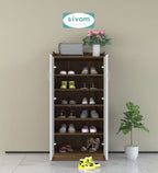 Sivom SIVOM Jade Engineered Wood Shoe Stand (, 6 Shelves, Knock Down) for Modern Homes | Elegant Design & Premium Finish
