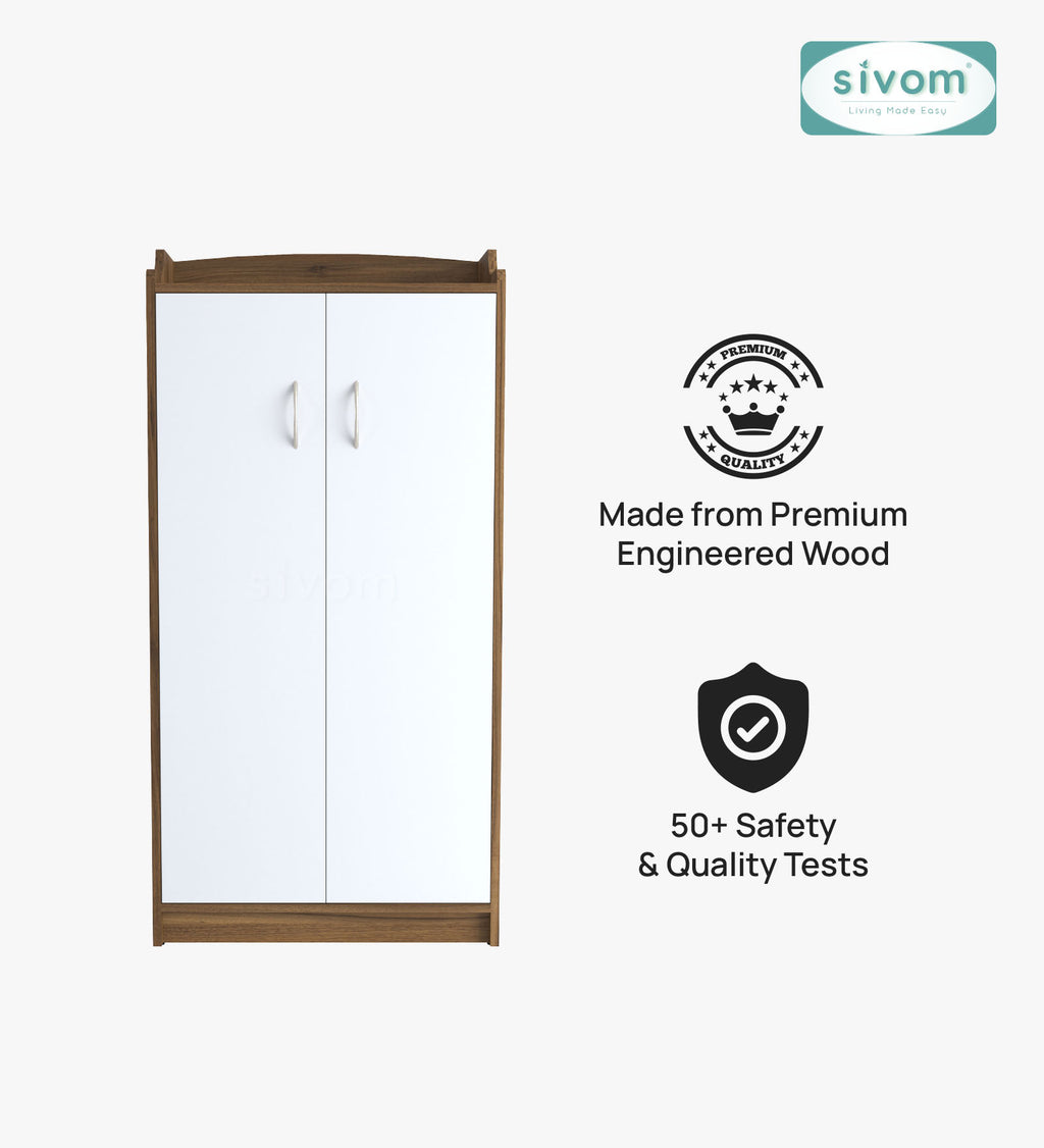 Sivom SIVOM Jade Engineered Wood Shoe Stand (, 6 Shelves, Knock Down) for Modern Homes | Elegant Design & Premium Finish