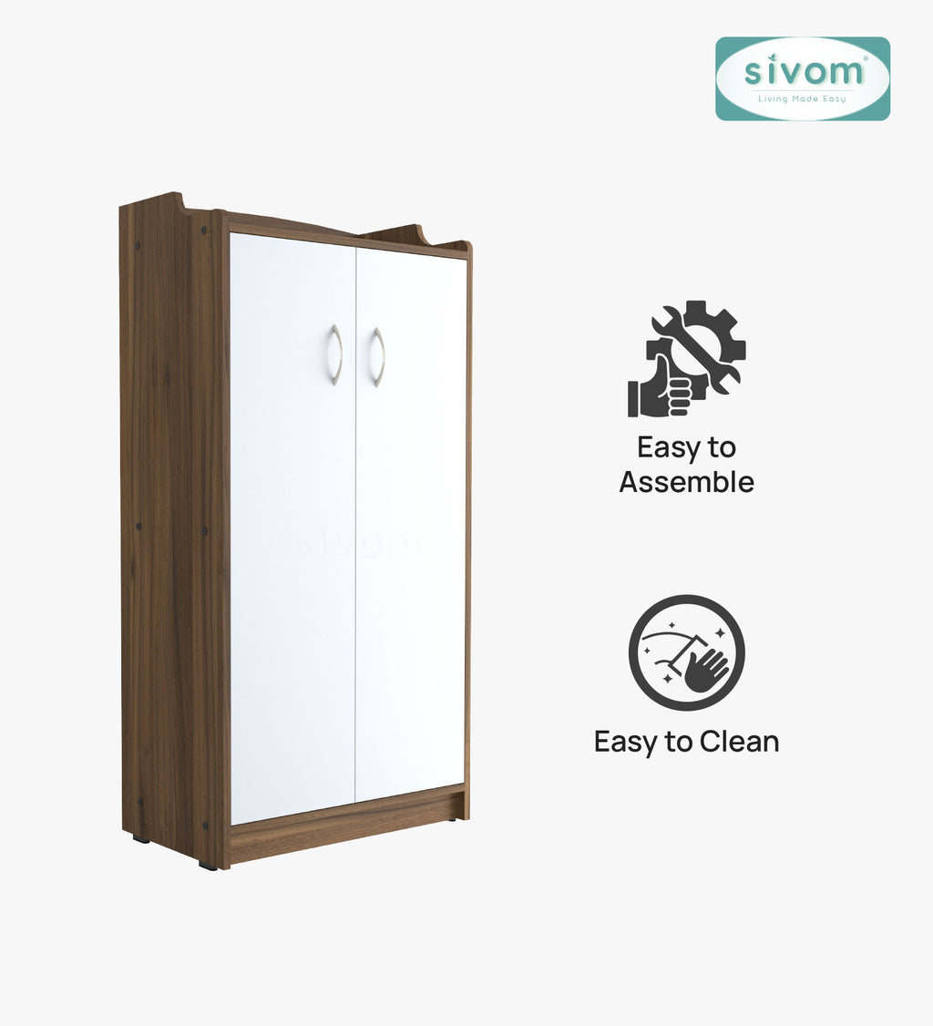 Sivom SIVOM Jade Engineered Wood Shoe Stand (, 6 Shelves, Knock Down) for Modern Homes | Elegant Design & Premium Finish