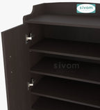 Sivom SIVOM Jade Engineered Wood Shoe Stand (, 6 Shelves, Knock Down) for Modern Homes | Elegant Design & Premium Finish