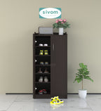 Sivom SIVOM Jade Engineered Wood Shoe Stand (, 6 Shelves, Knock Down) for Modern Homes | Elegant Design & Premium Finish