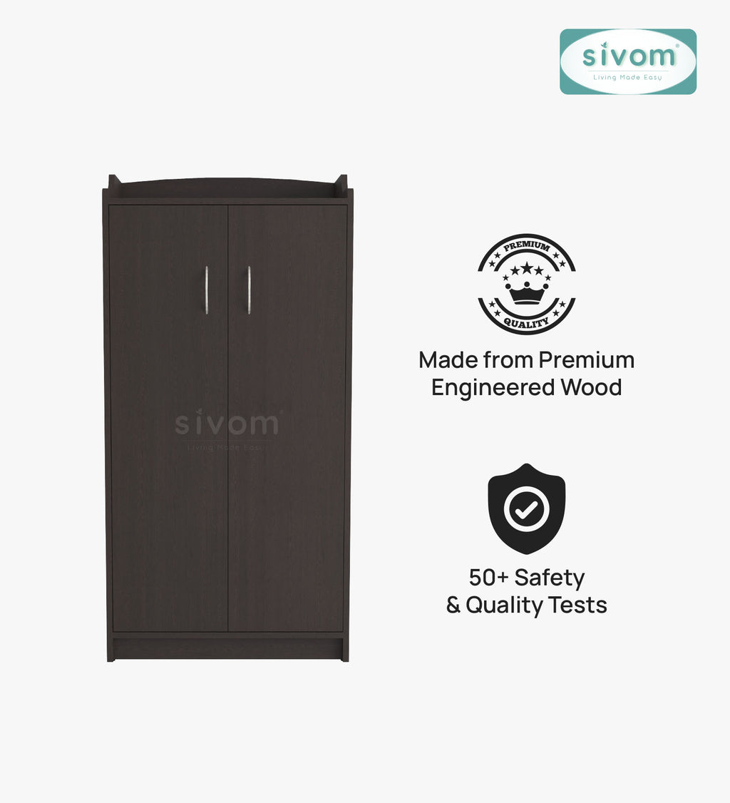 Sivom SIVOM Jade Engineered Wood Shoe Stand (, 6 Shelves, Knock Down) for Modern Homes | Elegant Design & Premium Finish