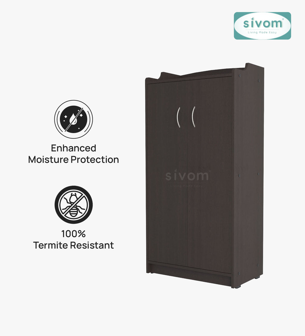 Sivom SIVOM Jade Engineered Wood Shoe Stand (, 6 Shelves, Knock Down) for Modern Homes | Elegant Design & Premium Finish