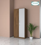 Sivom SIVOM Jennifer Multipurpose 2 Door Wardrobe / Spacious Shelves with Hanging Rail Engineered Wood 2 Door Wardrobe for Modern Homes | Elegant Design & Premium Finish