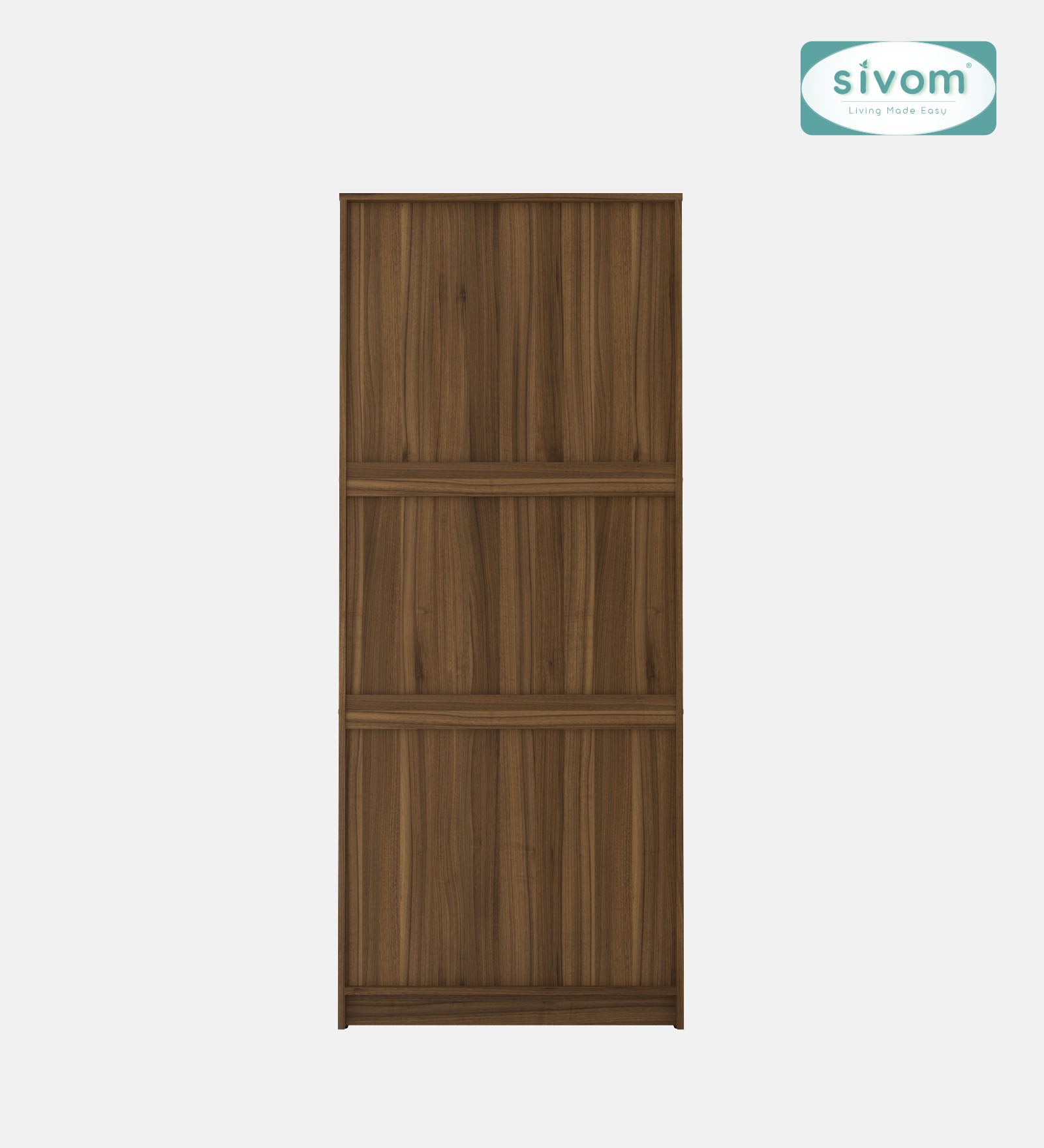 Sivom SIVOM Jennifer Multipurpose 2 Door Wardrobe / Spacious Shelves with Hanging Rail Engineered Wood 2 Door Wardrobe for Modern Homes | Elegant Design & Premium Finish