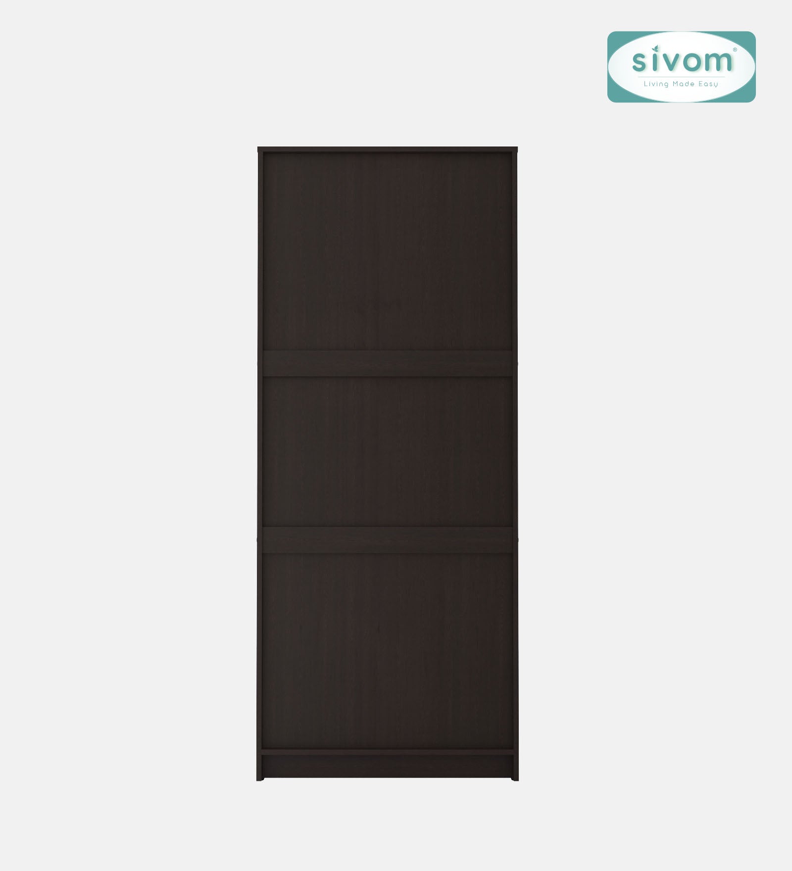 Sivom SIVOM Jennifer Multipurpose 2 Door Wardrobe / Spacious Shelves with Hanging Rail Engineered Wood 2 Door Wardrobe for Modern Homes | Elegant Design & Premium Finish