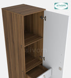 Sivom SIVOM JENNIFER Multipurpose 1 Door Wardrobe / Spacious 4 Shelves with Drawer Engineered Wood 1 Door Wardrobe for Modern Homes | Elegant Design & Premium Finish