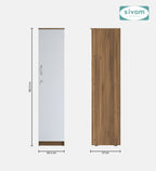 Sivom SIVOM JENNIFER Multipurpose 1 Door Wardrobe / Spacious 4 Shelves with Drawer Engineered Wood 1 Door Wardrobe for Modern Homes | Elegant Design & Premium Finish