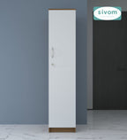Sivom SIVOM JENNIFER Multipurpose 1 Door Wardrobe / Spacious 4 Shelves with Drawer Engineered Wood 1 Door Wardrobe for Modern Homes | Elegant Design & Premium Finish