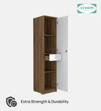 Sivom SIVOM JENNIFER Multipurpose 1 Door Wardrobe / Spacious 4 Shelves with Drawer Engineered Wood 1 Door Wardrobe for Modern Homes | Elegant Design & Premium Finish