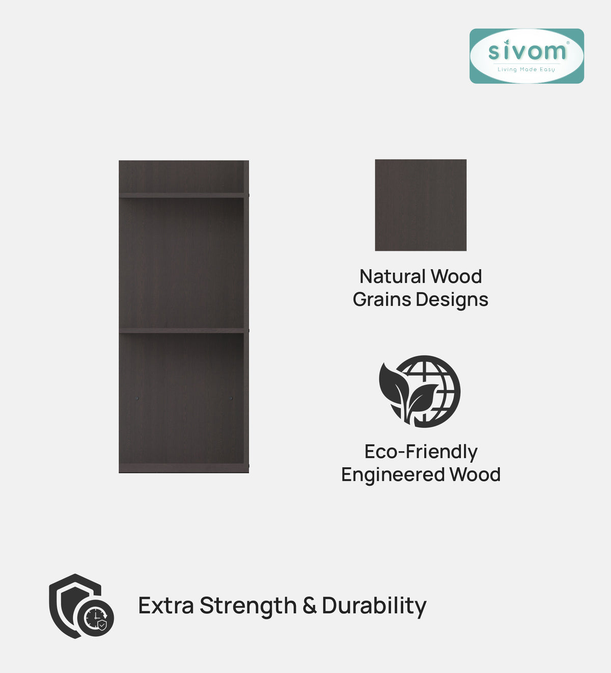 Sivom furniture SIVOM Jewel Multipurpose TV Unit fits upto 43 inch with Storage Engineered Wood TV Entertainment Unit for Modern Homes | Elegant Design & Premium Finish