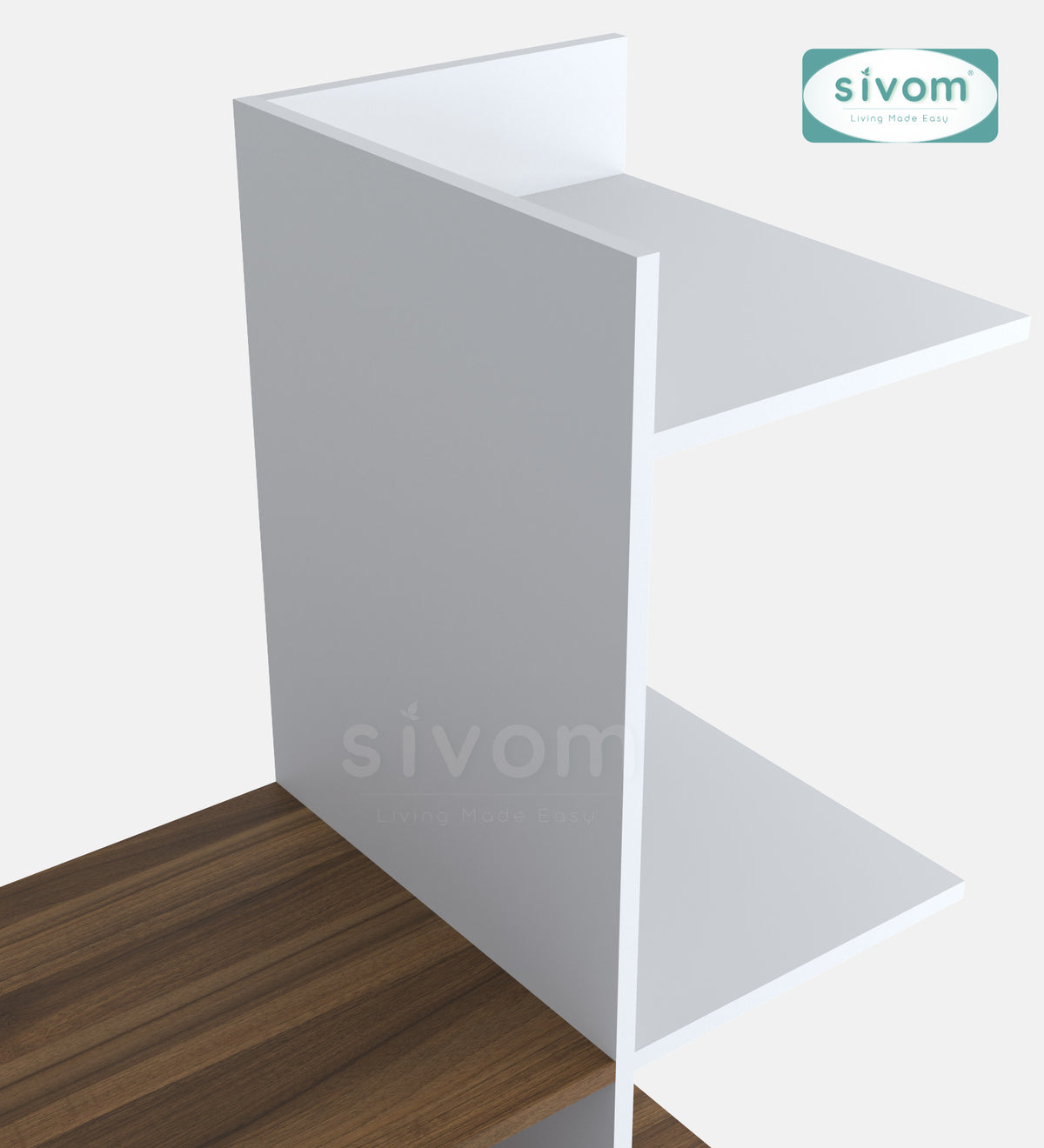 Sivom furniture SIVOM Jewel Multipurpose TV Unit fits upto 43 inch with Storage Engineered Wood TV Entertainment Unit for Modern Homes | Elegant Design & Premium Finish
