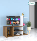 Sivom furniture SIVOM Jewel Multipurpose TV Unit fits upto 43 inch with Storage Engineered Wood TV Entertainment Unit for Modern Homes | Elegant Design & Premium Finish