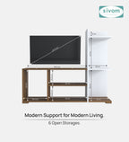Sivom furniture SIVOM Jewel Multipurpose TV Unit fits upto 43 inch with Storage Engineered Wood TV Entertainment Unit for Modern Homes | Elegant Design & Premium Finish