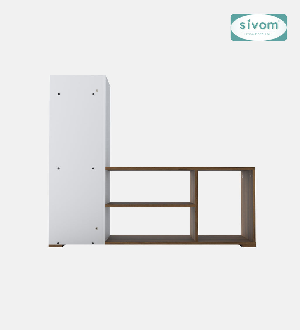 Sivom furniture SIVOM Jewel Multipurpose TV Unit fits upto 43 inch with Storage Engineered Wood TV Entertainment Unit for Modern Homes | Elegant Design & Premium Finish