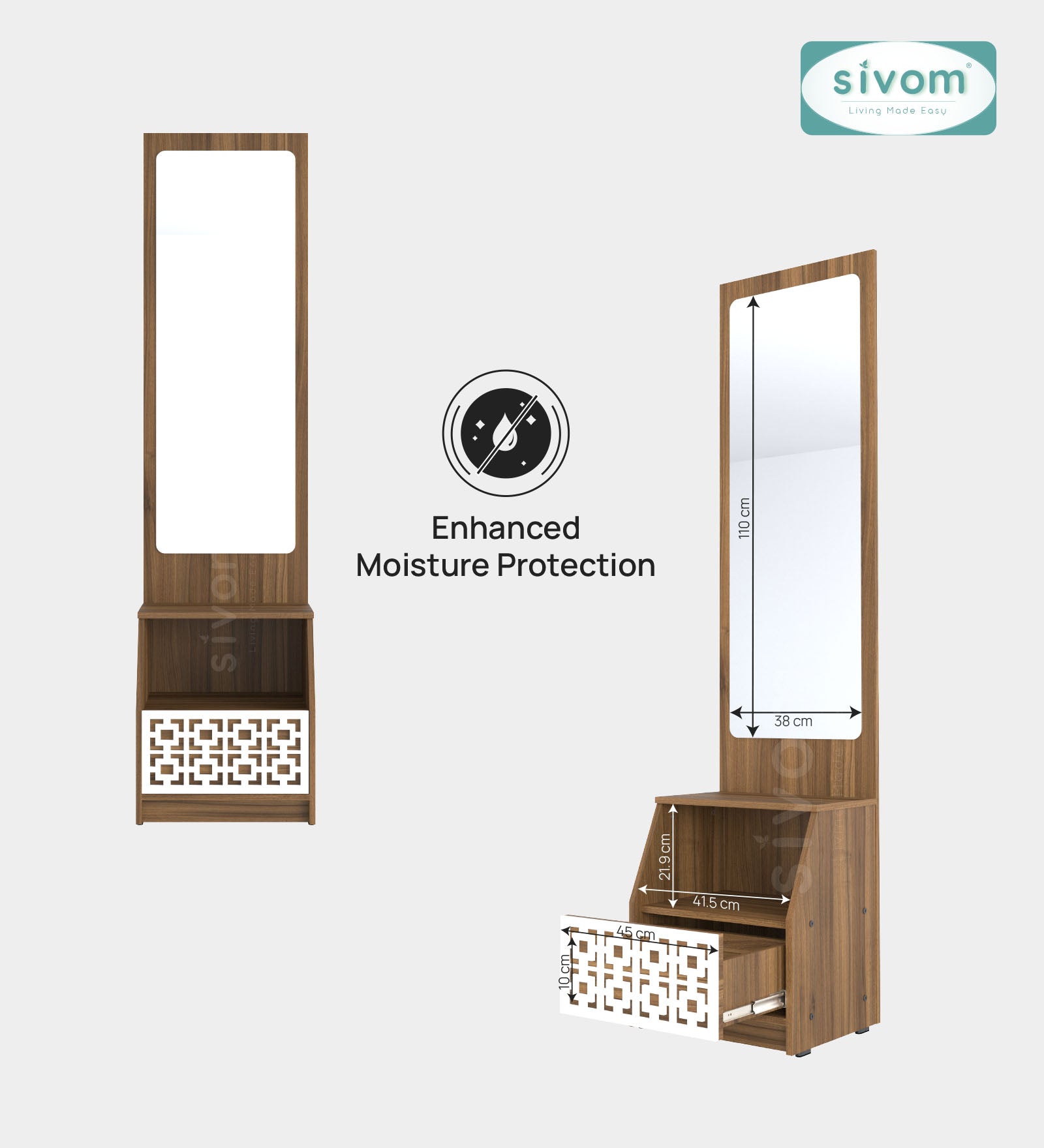 Sivom furniture Kang King With Storage Bedroom Combo