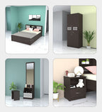 Sivom furniture Kang Queen With Storage Bedroom Combo