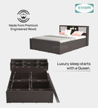 Sivom furniture Kang Queen With Storage Bedroom Combo