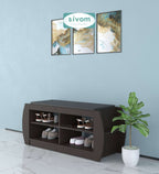 Sivom SIVOM Kate Engineered Wood Shoe Rack (, 4 Shelves, Knock Down) for Modern Homes | Elegant Design & Premium Finish