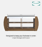 Sivom SIVOM Kate Engineered Wood Shoe Rack (, 4 Shelves, Knock Down) for Modern Homes | Elegant Design & Premium Finish
