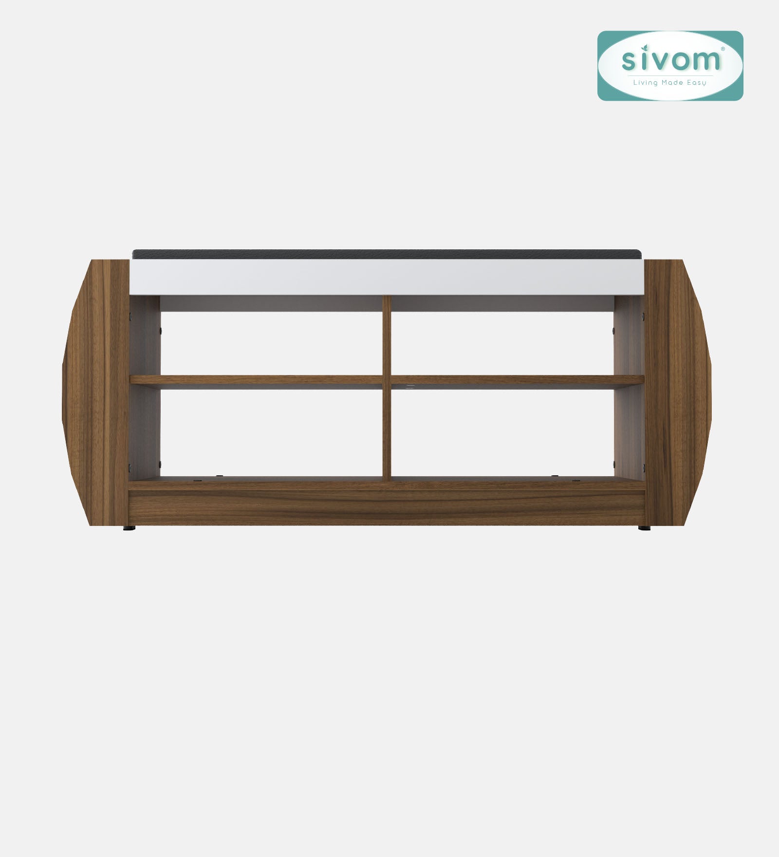 Sivom SIVOM Kate Engineered Wood Shoe Rack (, 4 Shelves, Knock Down) for Modern Homes | Elegant Design & Premium Finish